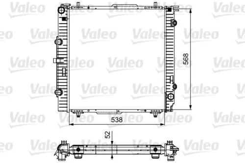 VALEO Radiator, engine cooling (732459)