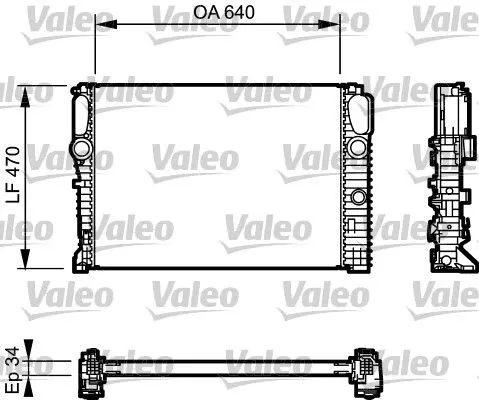 VALEO Radiator, engine cooling (732849)