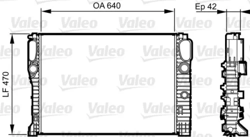 VALEO Radiator, engine cooling (732855)