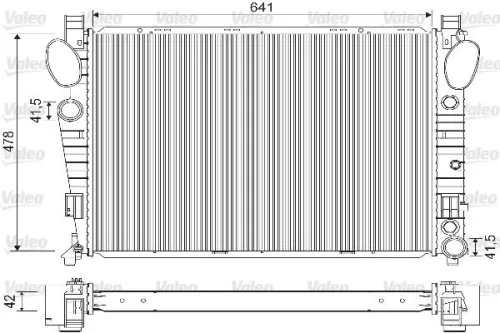 VALEO Radiator, engine cooling (733149)