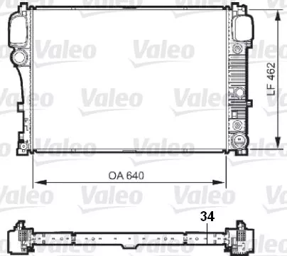 VALEO Radiator, engine cooling (735298)