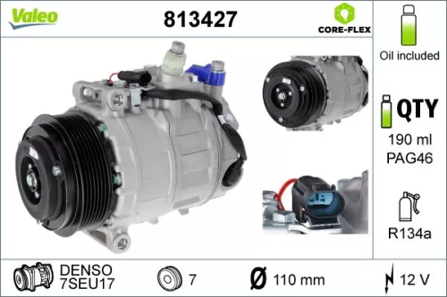 VALEO Compressor, air conditioning (813427)