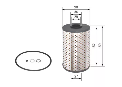 BOSCH Oil Filter (1457429123)