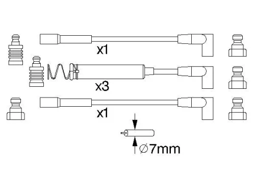 BOSCH Ignition Cable Kit (0986356723)