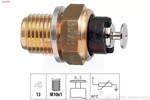 Sensor, coolant temperature