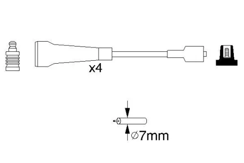 BOSCH Ignition Cable Kit (0986356967)