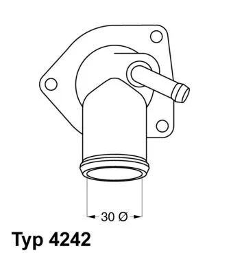 BorgWarner (Wahler) Thermostat, coolant (4242.92D)