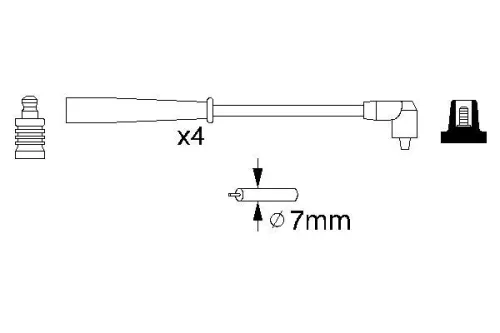 BOSCH Ignition Cable Kit (0986356727)