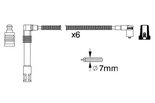 BOSCH Ignition Cable Kit (0986356321)