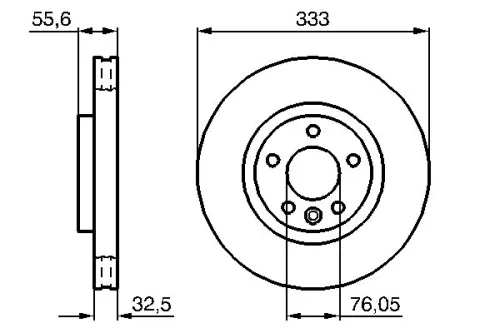 BOSCH Brake Disc (0986479096)