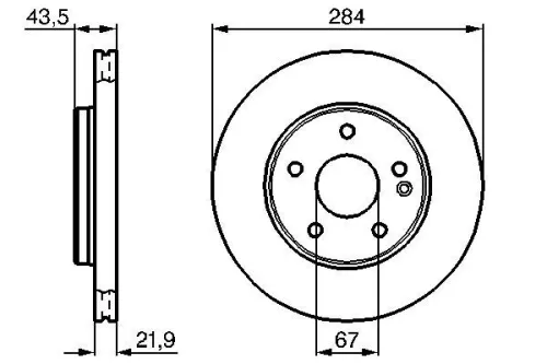 BOSCH Brake Disc (0986478301)