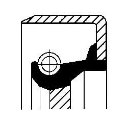 CORTECO Shaft Seal, camshaft (12011539)