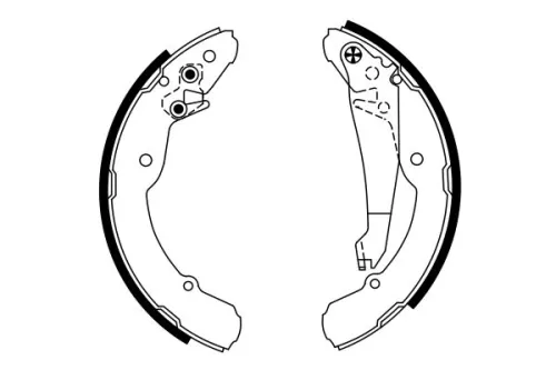 BOSCH Brake Shoe Set (0986487555)