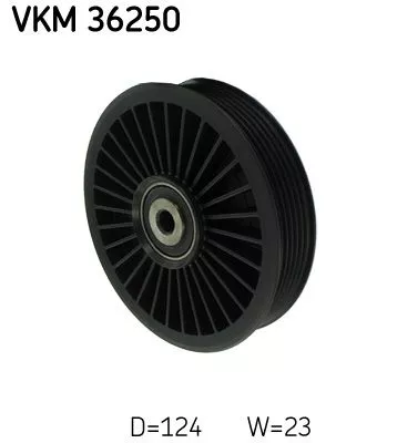 Deflection/Guide Pulley, V-ribbed belt