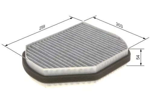 BOSCH Filter, cabin air (1987432301)