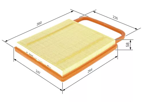 BOSCH Air Filter (1457433574)