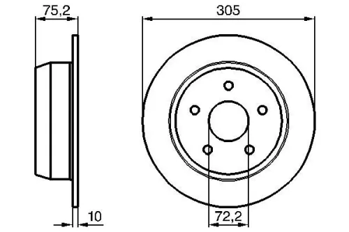 BOSCH Brake Disc (0986478771)