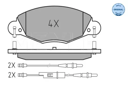 MEYLE Brake Pad Set, disc brake (0252327318)