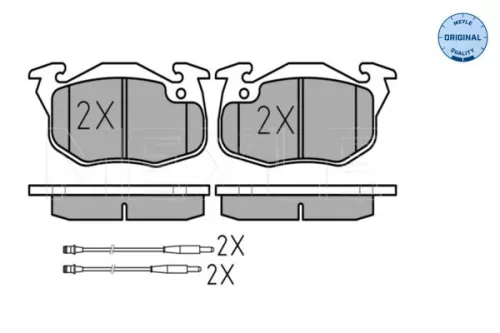 MEYLE Brake Pad Set, disc brake (0252090618/W)