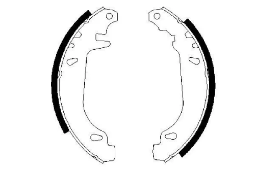 BOSCH Brake Shoe Set (0986487272)