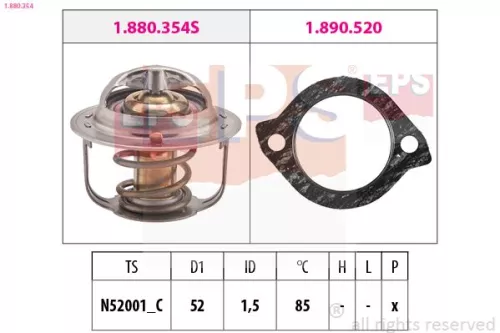 EPS Thermostat, coolant (1-880-354)