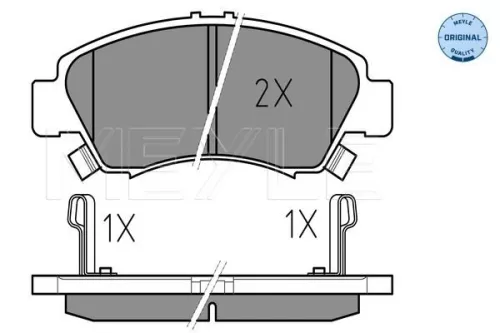 MEYLE Brake Pad Set, disc brake (0252169715/W)