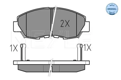 MEYLE Brake Pad Set, disc brake (0252149918/W)