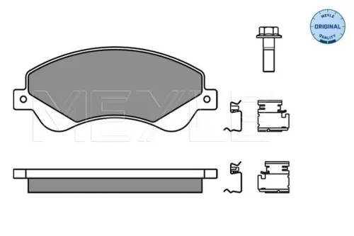 MEYLE Brake Pad Set, disc brake (0252448518/W)