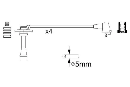 BOSCH Ignition Cable Kit (0986356957)