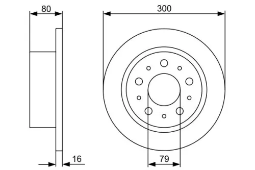 BOSCH Brake Disc (0986479317)