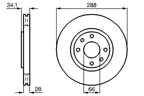 BOSCH Brake Disc (0986478980)