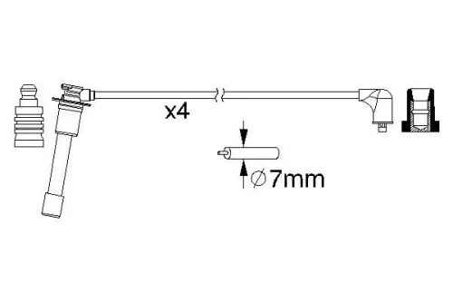 BOSCH Ignition Cable Kit (0986357149)