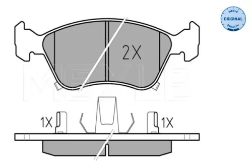 MEYLE Brake Pad Set, disc brake (0252197617/W)