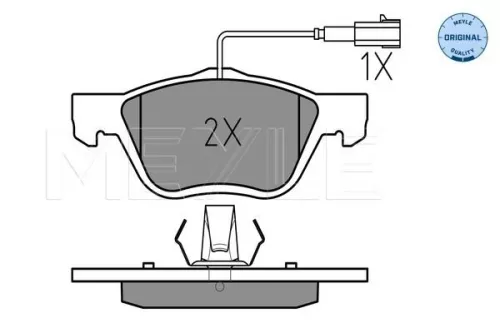 MEYLE Brake Pad Set, disc brake (0252328919/W)