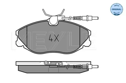 MEYLE Brake Pad Set, disc brake (0252167419/W)