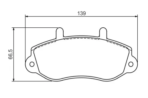 BOSCH Brake Pad Set, disc brake (0986494288)