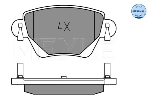 MEYLE Brake Pad Set, disc brake (0252355717)
