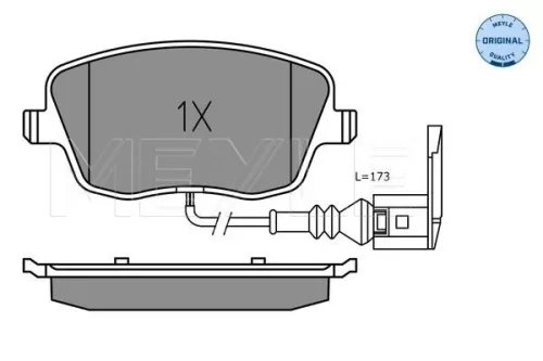 MEYLE Brake Pad Set, disc brake (0252358118/W)