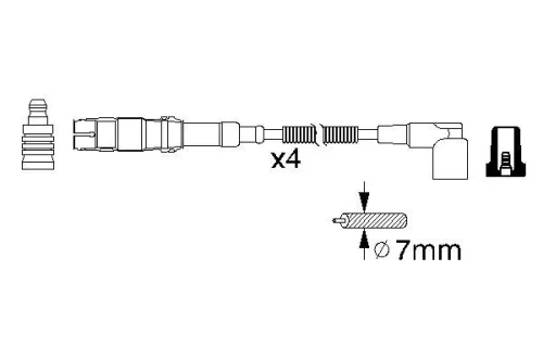 BOSCH Ignition Cable Kit (0986356310)