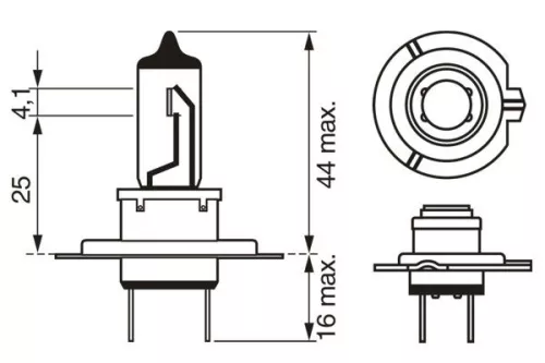 BOSCH Bulb, headlight (1987302075)