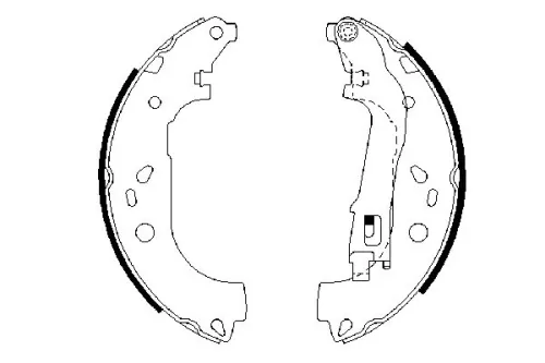 BOSCH Brake Shoe Set (0986487717)