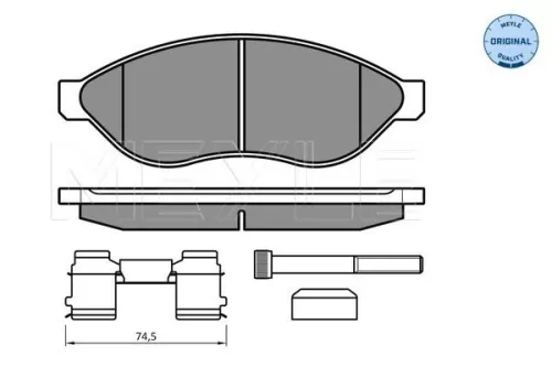 MEYLE Brake Pad Set, disc brake (0252446819/W1)
