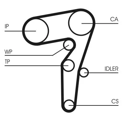CONTINENTAL CTAM Timing Belt (CT1155)