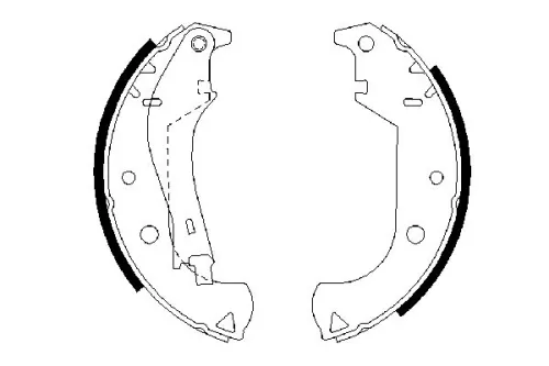 BOSCH Brake Shoe Set (0986487626)
