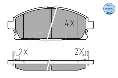 MEYLE Brake Pad Set, disc brake (0252342016/W)