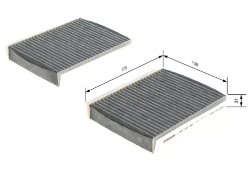 BOSCH Filter, cabin air (1987432386)