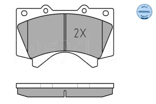 MEYLE Brake Pad Set, disc brake (0252438618/W)