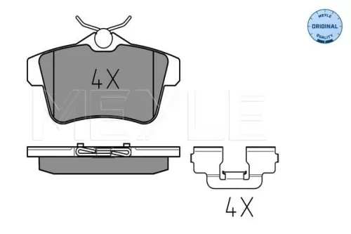 MEYLE Brake Pad Set, disc brake (0252492217)