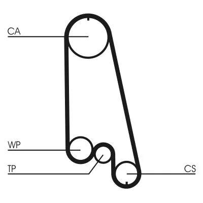 CONTINENTAL CTAM Timing Belt (CT874)