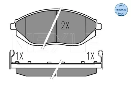 MEYLE Brake Pad Set, disc brake (0252526817/W)